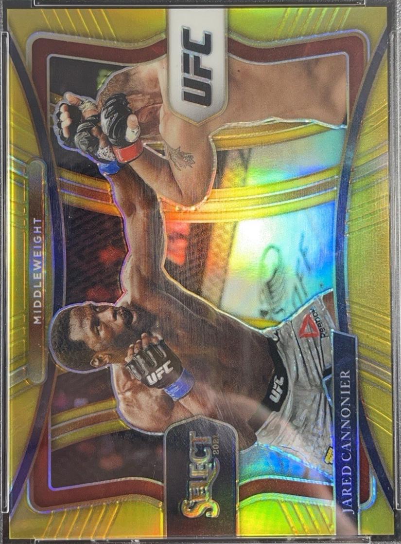 Jared Cannonier 2021 Panini Select UFC Premier Level #145 Gold