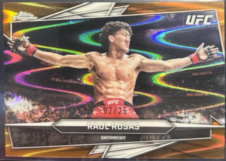 Raul Rosas 2026 Topps Chrome UFC Base #171 Orange Ray Wave Refractor