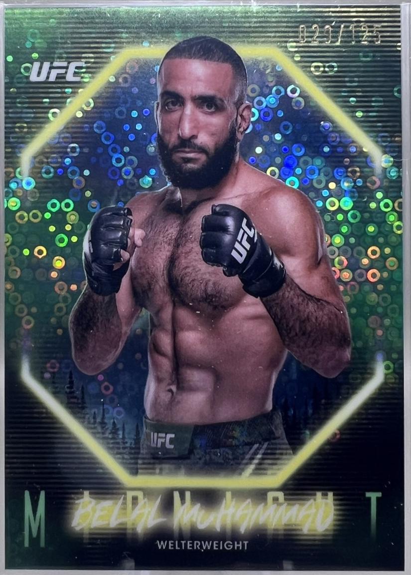 Belal Muhammad 2025 Topps Midnight UFC Base #62 Morning