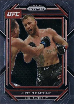 Justin Gaethje 2023 Panini Prizm UFC Base #110 Black