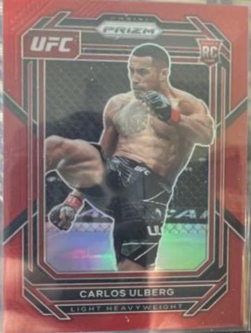 Carlos Ulberg 2023 Panini Prizm UFC Base #134 Red
