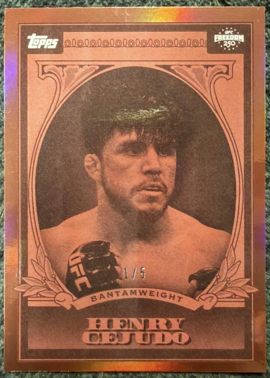 Henry Cejudo 2026 Topps UFC Freedom 250 UFC Dollar #UD-11 Foilfractor