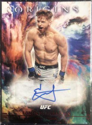 Edmen Shahbazyan 2021 Panini Chronicles UFC Origins Autographs #4 Red