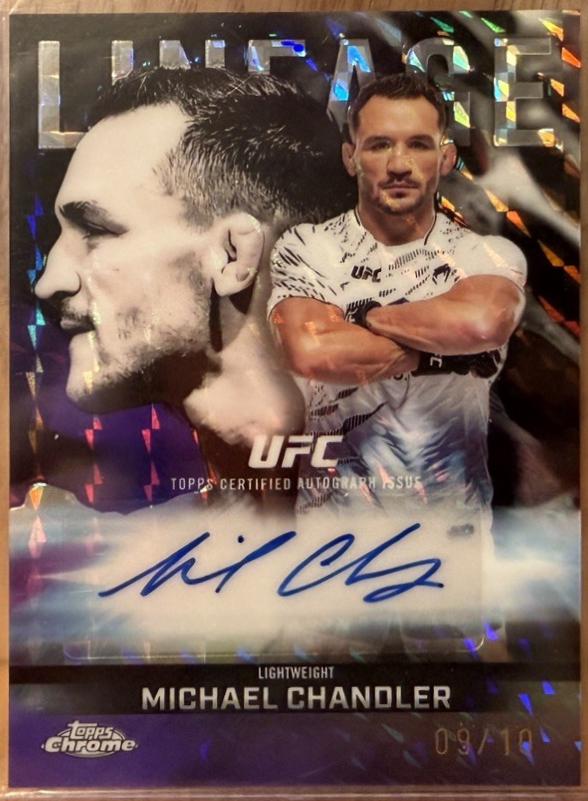 Michael Chandler 2026 Topps Chrome UFC Chrome Lineage Autographs #CCA-MC Superfractor