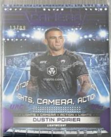 Dustin Poirier 2024 Topps Knockout UFC Action (Lights, Camera, Action) #ACT-16 Purple