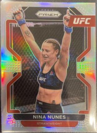Nina Nunes 2022 Panini Prizm UFC Base #160 Silver