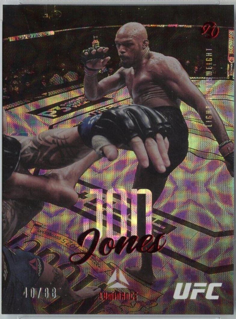 Jon Jones 2021 Panini Chronicles UFC Base Luminance #57 Asia Red