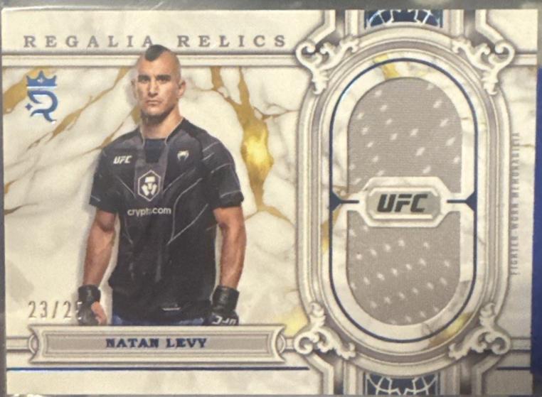 Natan Levy 2024 Topps Royalty UFC Regalia Relics #RAR-11 Blue