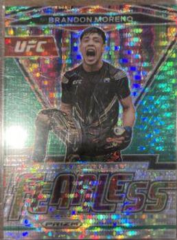 Brandon Moreno 2022 Panini Prizm UFC Fearless #17 Green Pulsar
