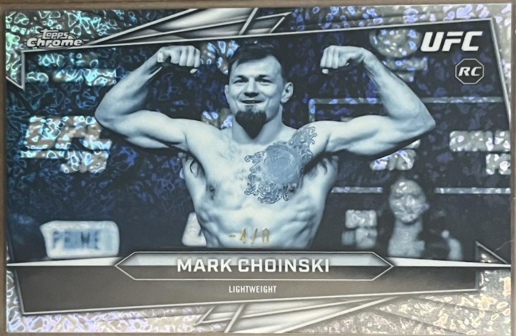 Mark Choinski 2026 Topps Chrome UFC Base #102 Frozenfractor