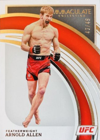 Arnold Allen 2022 Panini Immaculate UFC Base #99 Platinum