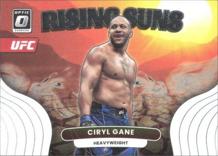 Ciryl Gane 2023 Panini Donruss Optic UFC Rising Suns #17 White Sparkle