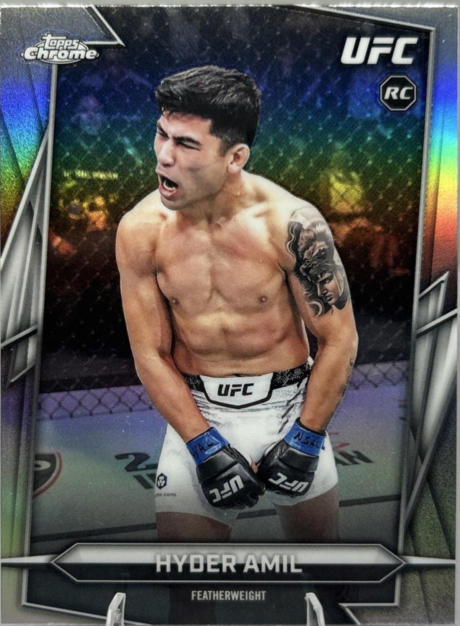Hyder Amil 2026 Topps Chrome UFC Base #199 Refractor