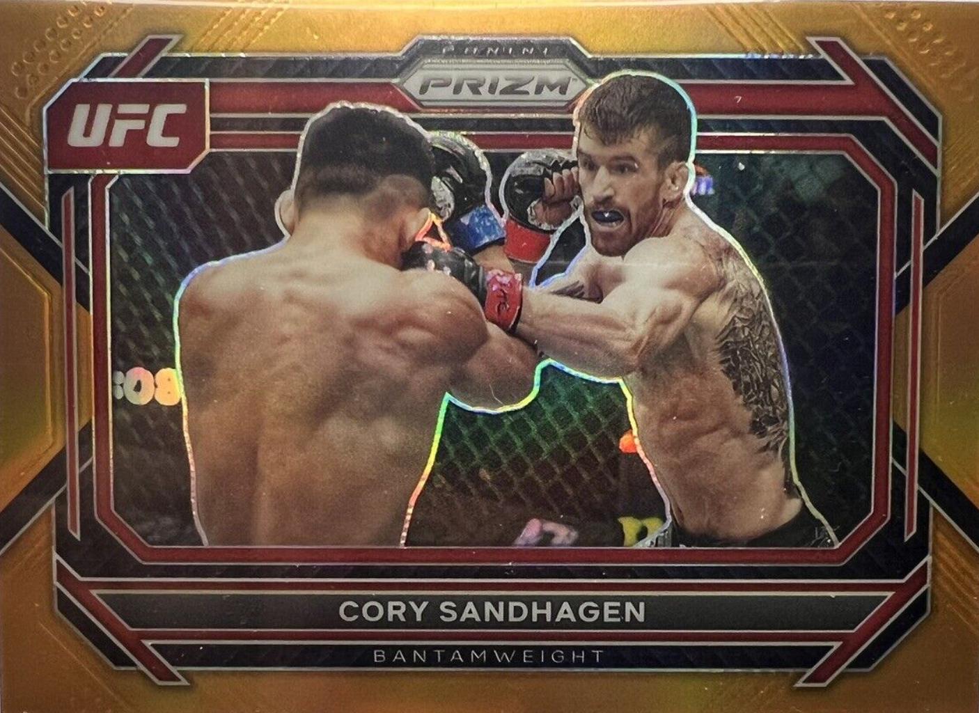 Cory Sandhagen 2023 Panini Prizm UFC Base #40 Orange