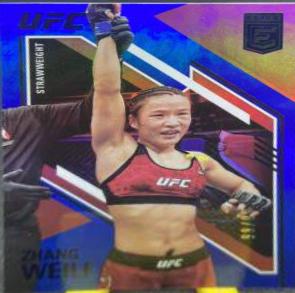 Zhang Weili 2021 Panini Chronicles UFC Base Elite #160 Blue