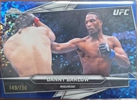 Danny Barlow 2026 Topps Chrome UFC Base #117 Blue Refractor