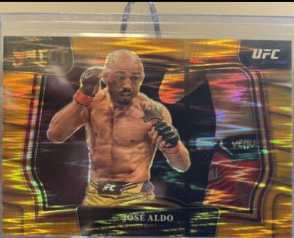 José Aldo 2023 Panini Select UFC Octagonside #261 Gold Flash