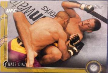 Nate Diaz 2015 Topps UFC Chronicles Base #52 Gold
