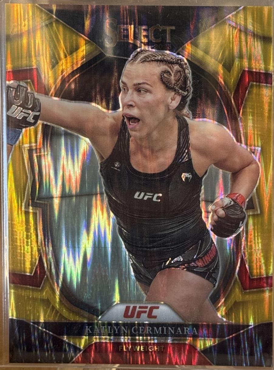Katlyn Cerminara 2023 Panini Select UFC Concourse #57 Gold Flash