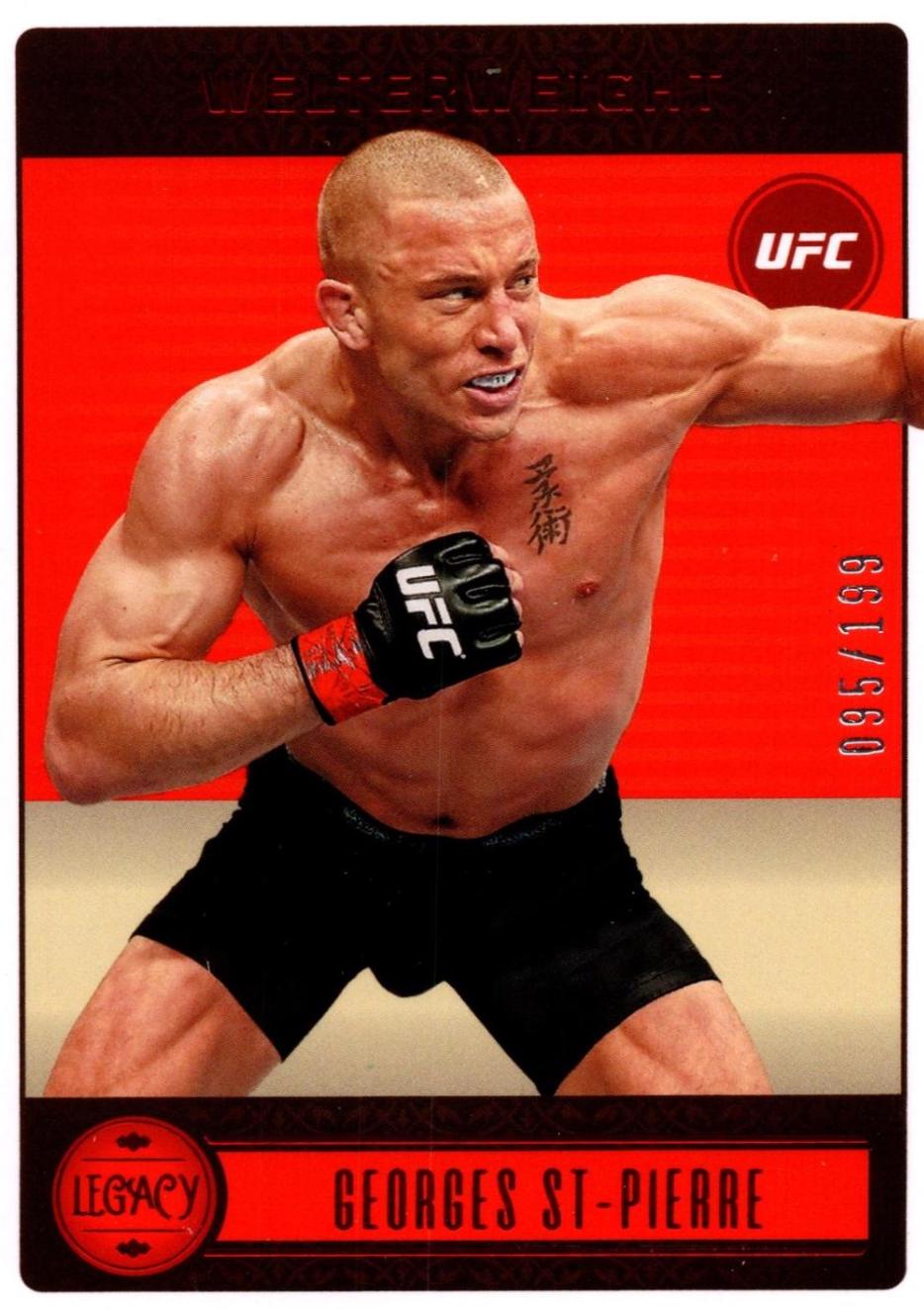 Georges St-Pierre 2023 Panini Chronicles UFC Base Legacy #148 Red