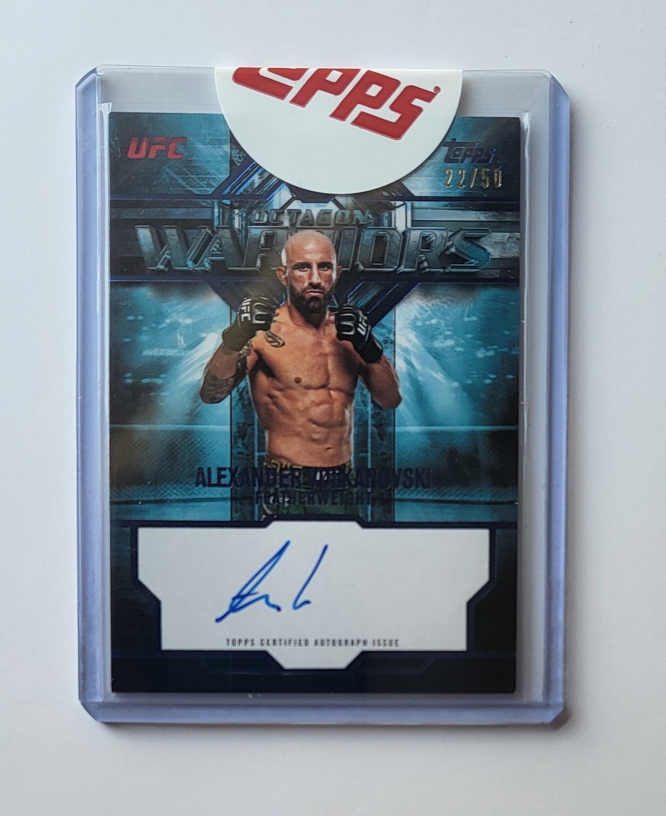 Alexander Volkanovski 2026 Topps Knockout UFC Octagon Warriors #OWS-AV Red