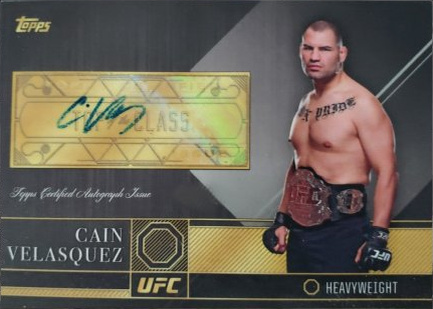Cain Velasquez 2016 Topps UFC Top of the Class Top of the Class Autographs #TCA-CV Silver
