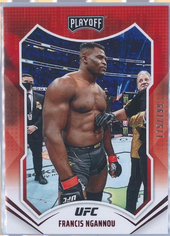 Francis Ngannou 2022 Panini Chronicles UFC Base Playoff #170 Red