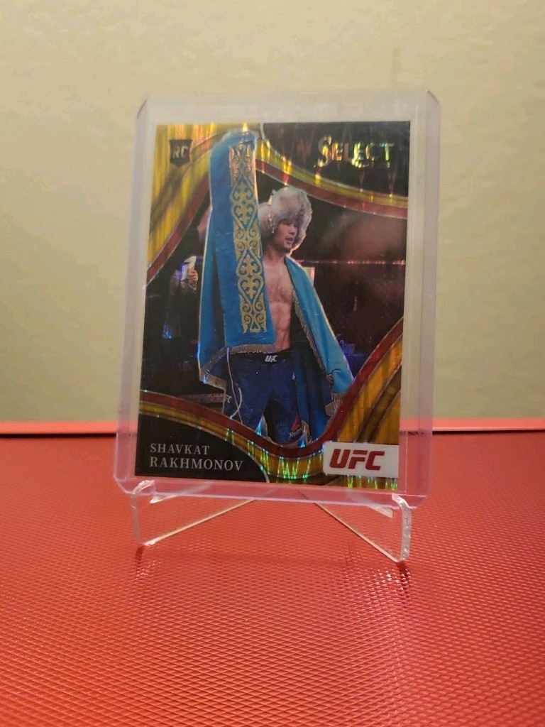 Shavkat Rakhmonov 2022 Panini Select UFC Octagonside #294 Gold Flash