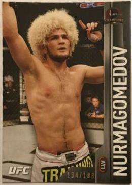 Khabib Nurmagomedov 2015 Topps UFC Champions Base #104 Black