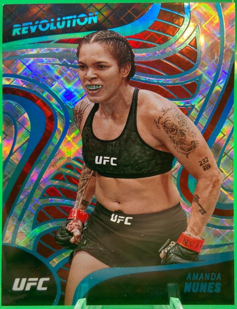 Amanda Nunes 2023 Panini Chronicles UFC Revolution #3 Cosmic