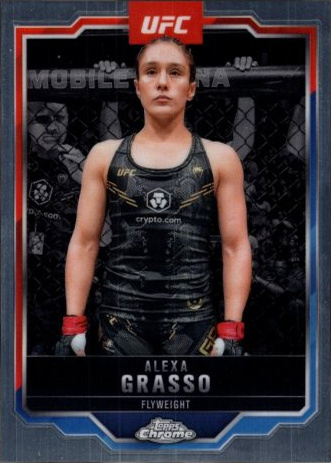 Alexa Grasso 2025 Topps Chrome UFC Base #14 Red Refractor
