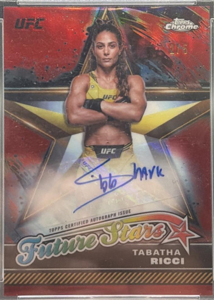 Tabatha Ricci 2024 Topps Chrome UFC Future Stars Autographs #FSA-TRI Red Refractor