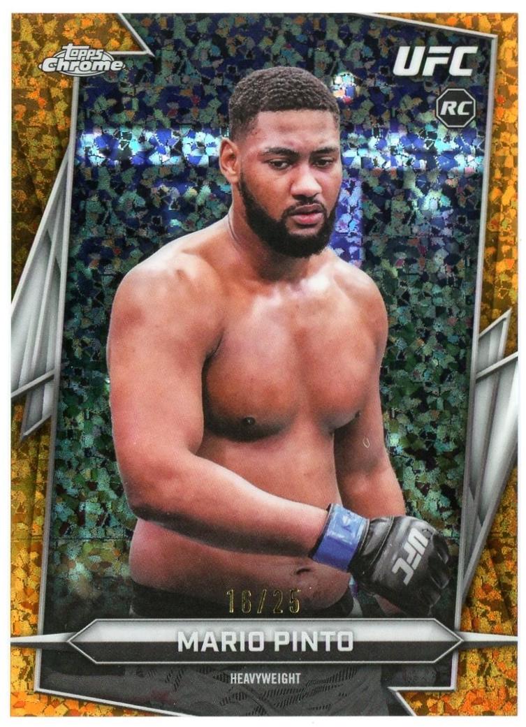 Mario Pinto 2026 Topps Chrome UFC Base #31 Black Geometric Refractor