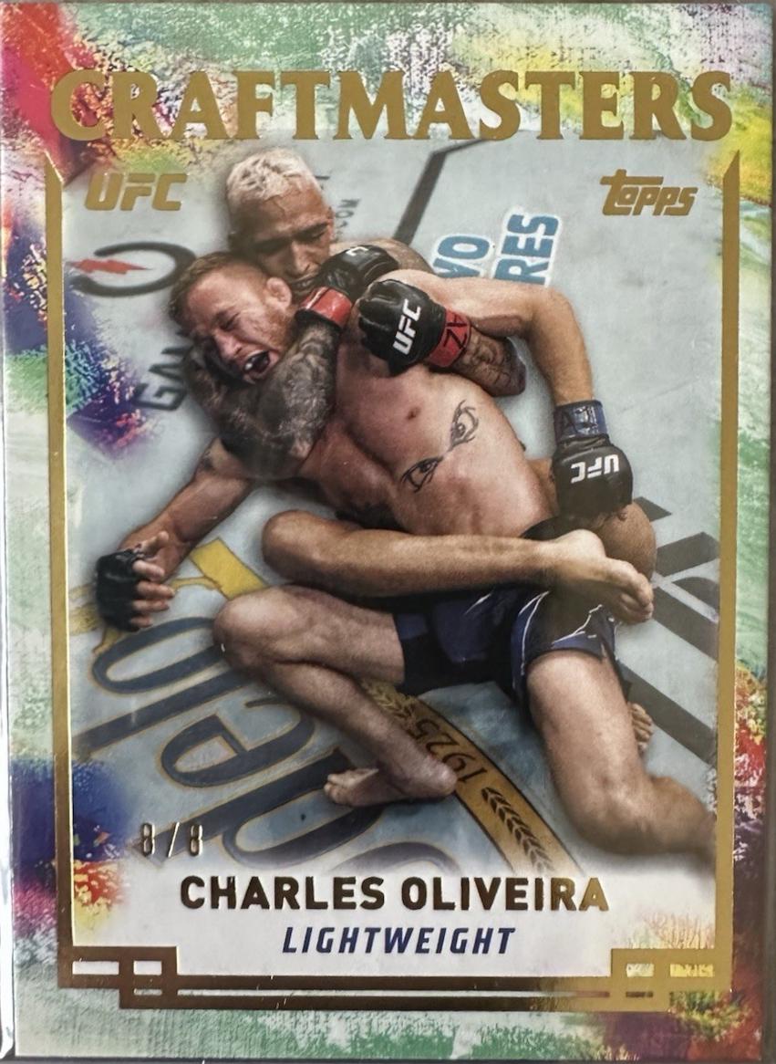 Charles Oliveira 2024 Topps Knockout UFC Craftmasters #CRM-7 Gold
