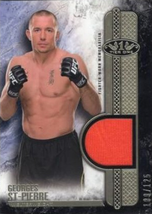 Georges St-Pierre 2017 Topps UFC Knockout Tier One Relics #T1R-GS Blue