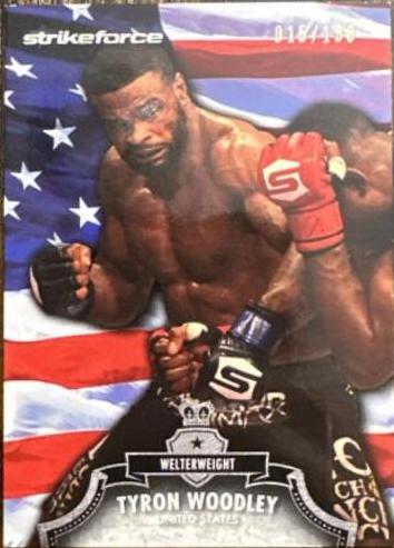 Tyron Woodley 2012 Topps UFC Bloodlines Base #85 Flag