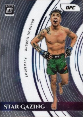 Brandon Moreno 2022 Panini Donruss Optic UFC Star Gazing #4 Gold Vinyl