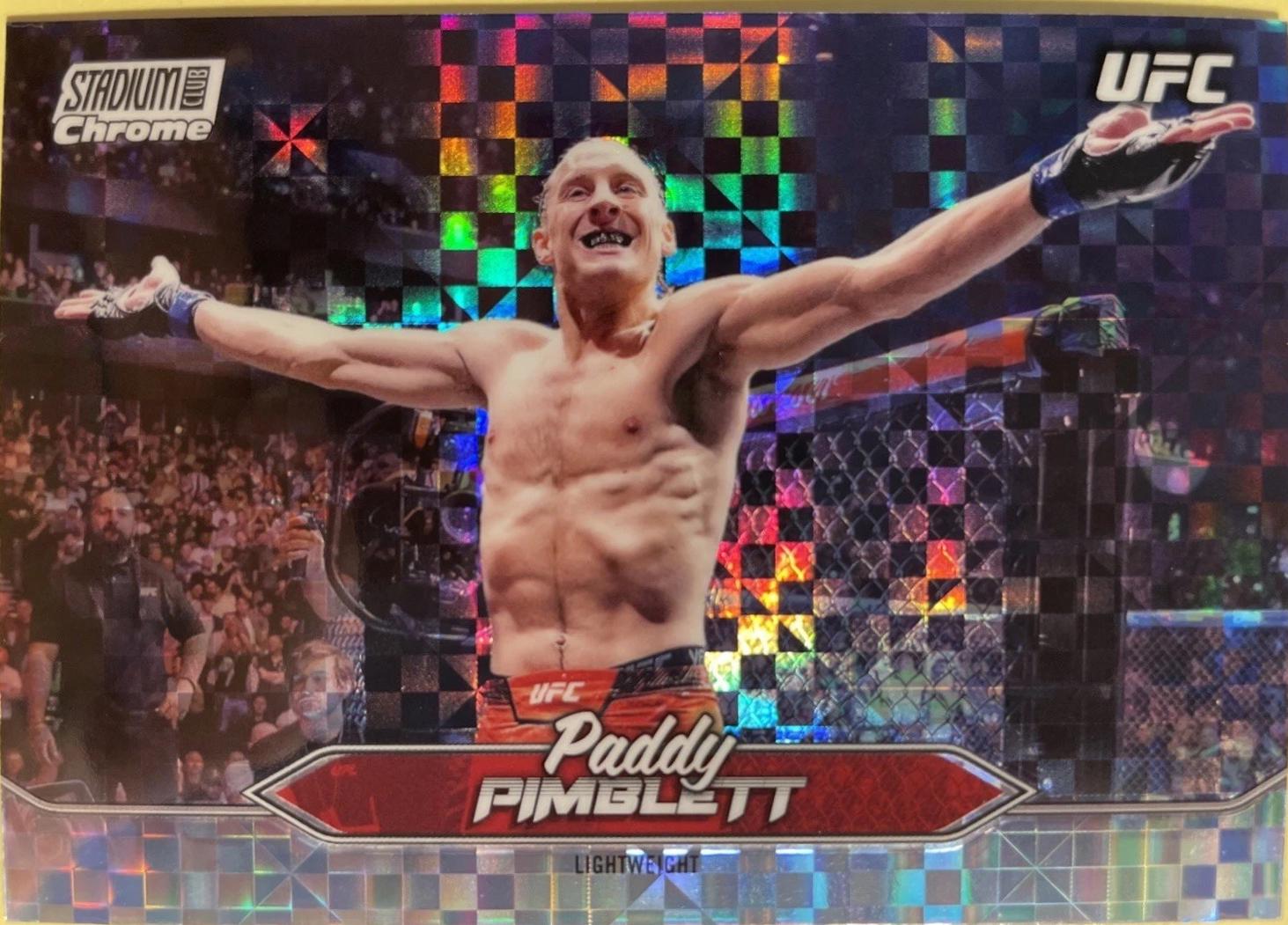 Paddy Pimblett 2025 Topps Stadium Club UFC Base Chrome #C-194 X-Fractor
