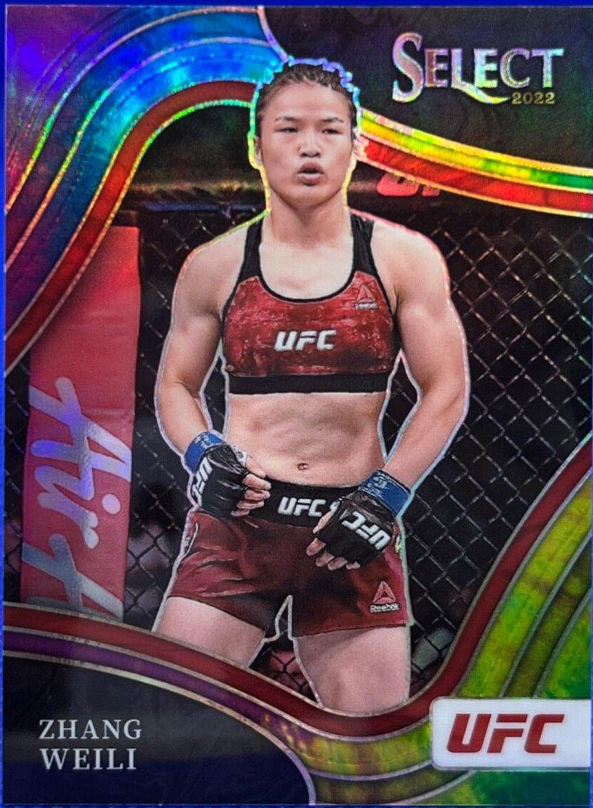 Zhang Weili 2022 Panini Select UFC Octagonside #291 Tie Dye