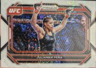 Julianna Peña 2023 Panini Prizm UFC Base #5 White Sparkle