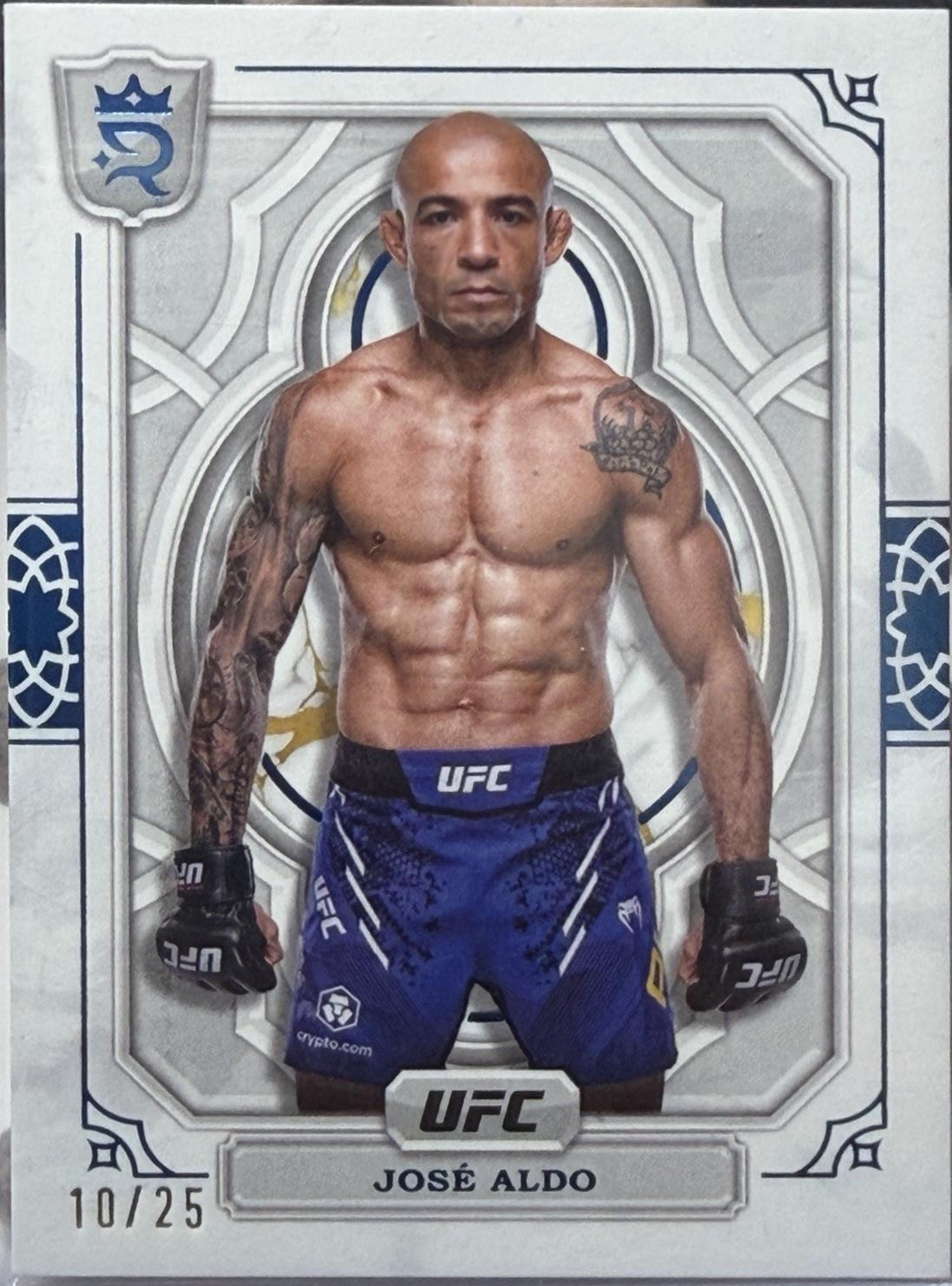 José Aldo 2024 Topps Royalty UFC Base #63 Blue