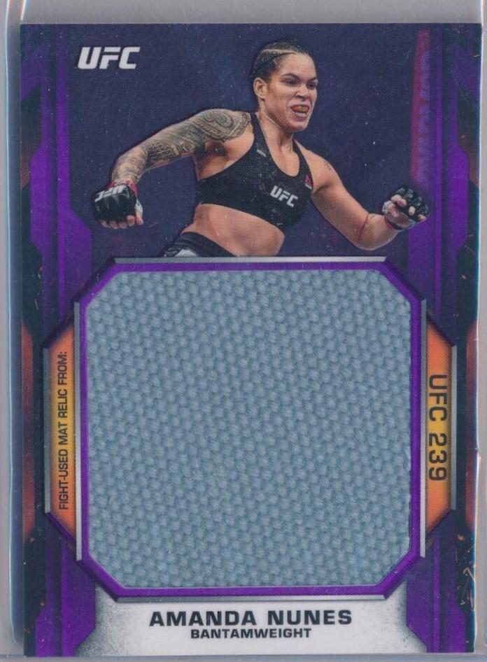 Amanda Nunes 2020 Topps UFC Knockout Base #12 Purple