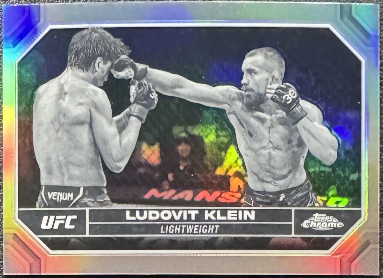 Ludovit Klein 2024 Topps Chrome UFC Base #53 Negative Refractor