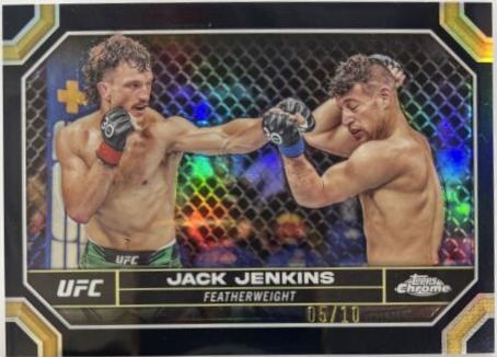 Jack Jenkins 2024 Topps Chrome UFC Base #84 Black Refractor