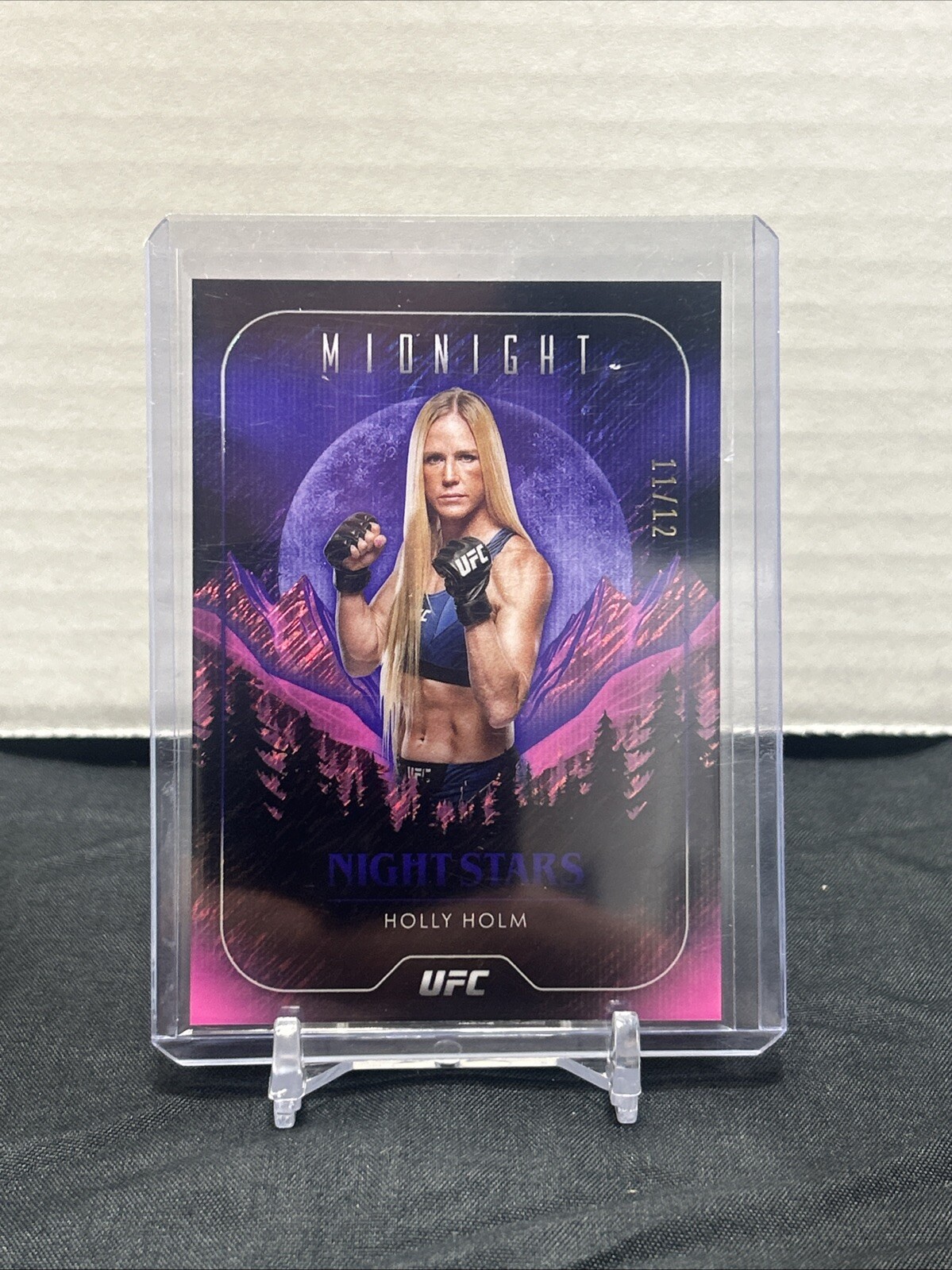 Holly Holm 2024 Topps Midnight UFC Night Stars #NS-18 Midnight