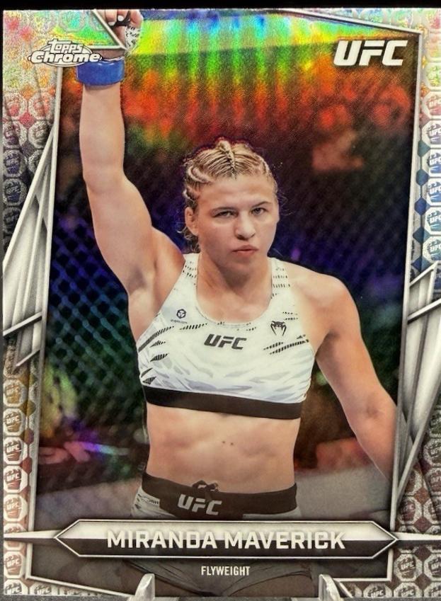 Miranda Maverick 2026 Topps Chrome UFC Base #144 UFC Glove Refractor