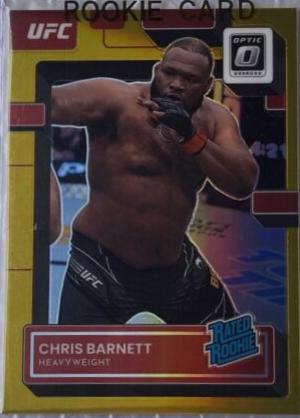 Chris Barnett 2023 Panini Donruss Optic UFC Base #112 Gold