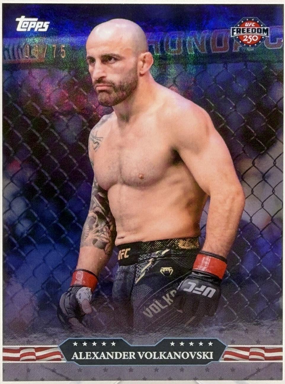 Alexander Volkanovski 2026 Topps UFC Freedom 250 Base #5 Purple