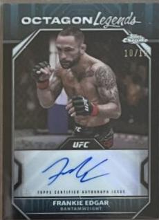 Frankie Edgar 2024 Topps Chrome UFC Octagon Legends Autographs #OLA-FED Black Refractor