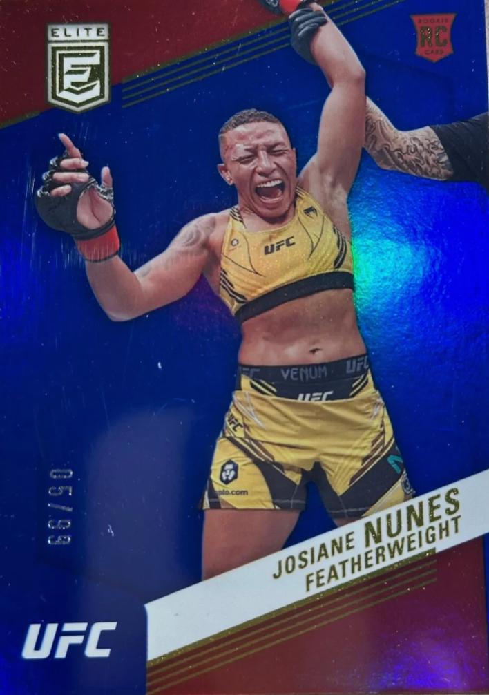 Josiane Nunes 2023 Panini Chronicles UFC Base Elite #259 Blue